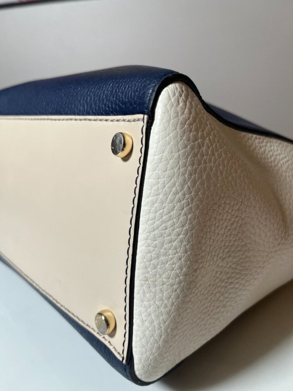 Kate Spade New York Colorblock Pebbled Leather Satchel Crossbody - Picture 6 of 13